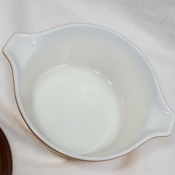 Pyrex Old Orchard Casserole Dish Lid 1.5qt brown ovenware dish baking dinner - Picture 5 of 10